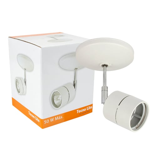Lámpara Spot de Sobreponer TECNOLITE BELLAGIO Blanco 6W No incluye foco