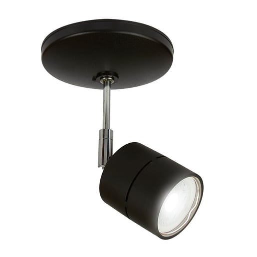 Lámpara Spot de Sobreponer TECNOLITE BELLAGIO Negro 6W No incluye foco