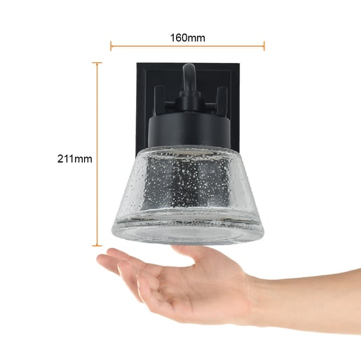 Lámpara Decorativa TECNOLITE CASTOR Negro 6W Luz cálida