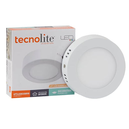 Lámpara de Techo TECNOLITE ANKAA I Blanco 6W Luz cálida
