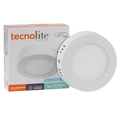 Lámpara de Techo TECNOLITE ANKAA I Blanco 6W Blanco frío