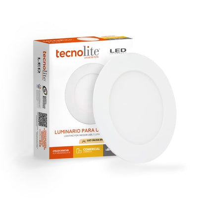 Lámpara Empotrable de Techo TECNOLITE BUCARAMANGA VI Blanco 6W Luz cálida