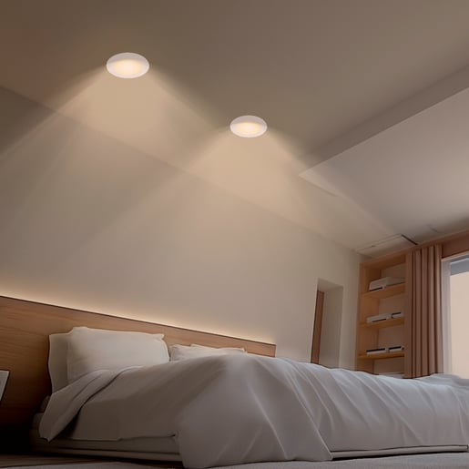 Lámpara Empotrable de Techo TECNOLITE BUCARAMANGA VI Blanco 6W Luz cálida