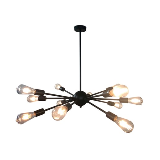 Lámpara Colgante TECNOLITE CELAENO I Negro 102W No incluye foco