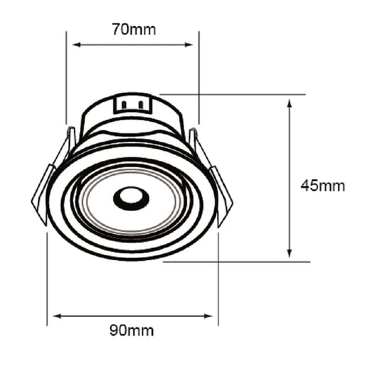 Lámpara Decorativa TECNOLITE REGULUS Blanco 7W Luz cálida