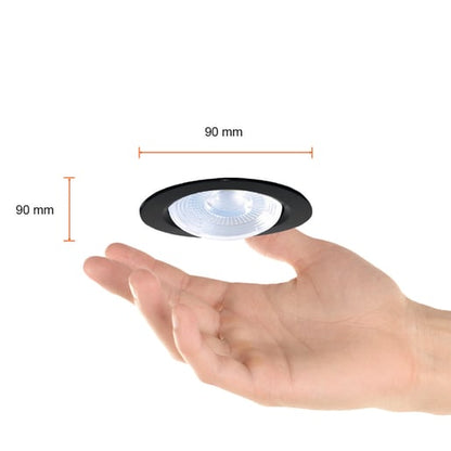 Lámpara Decorativa TECNOLITE REGULUS Negro 7W Luz cálida