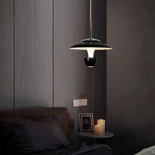 Lámpara Colgante TECNOLITE MAHAS I Negro 8W Luz cálida