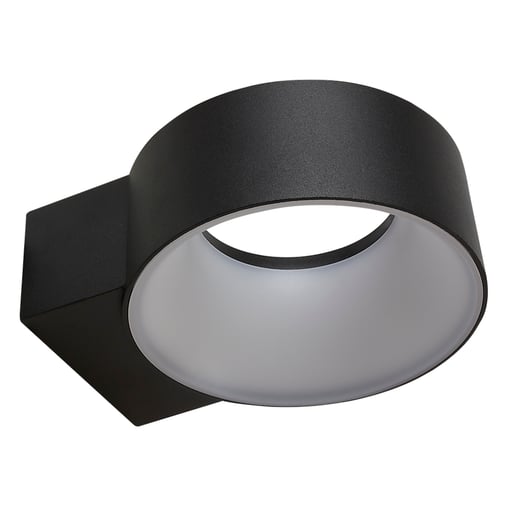 Lámpara de Pared TECNOLITE AACHEN II Negro 8W Luz cálida