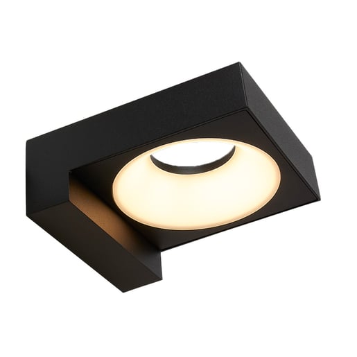 Lámpara de Pared TECNOLITE AACHEN III Negro 8W Luz cálida