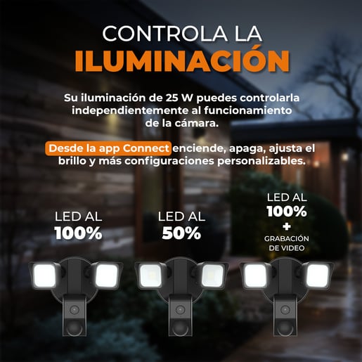 Lámpara Smart TECNOLITE FIELD SMART Negro 25W Blanco frío
