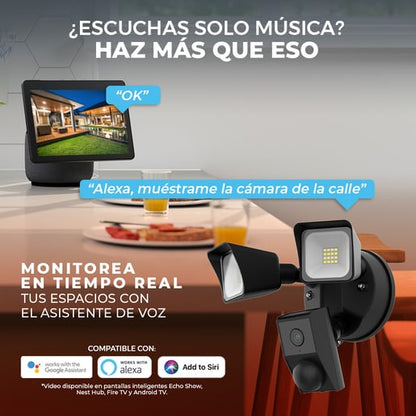 Lámpara Smart TECNOLITE FIELD SMART Negro 25W Blanco frío