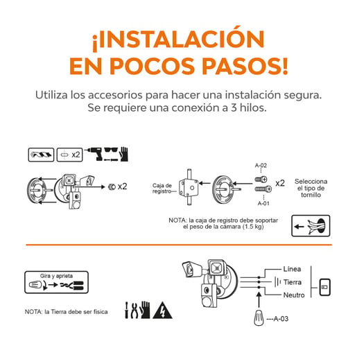 Lámpara Smart TECNOLITE FIELD SMART Negro 25W Blanco frío