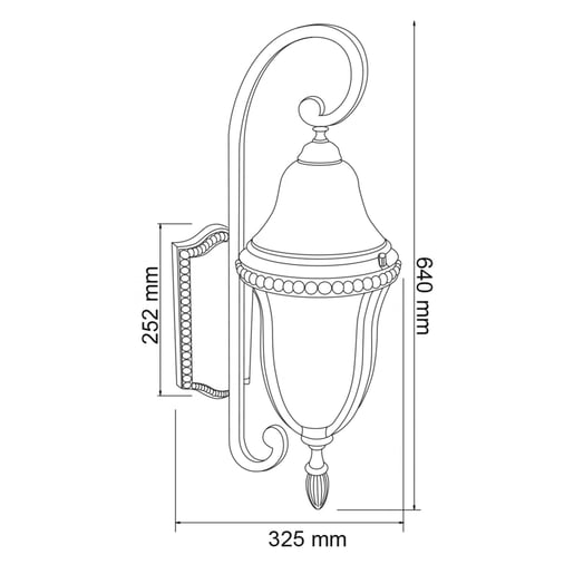 Lámpara Decorativa TECNOLITE ROCCA Bronce Antiguo 26W No incluye foco