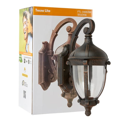 Lámpara Decorativa TECNOLITE SEGOVIA Bronce Antiguo 20W No incluye foco