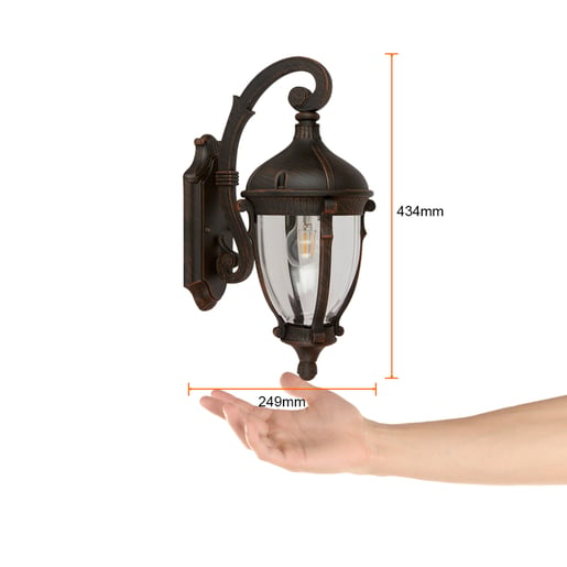 Lámpara Decorativa TECNOLITE SEGOVIA Bronce Antiguo 20W No incluye foco