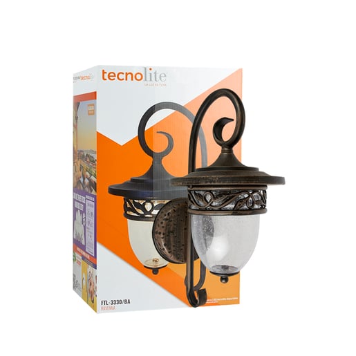 Lámpara Decorativa TECNOLITE REVENNA Bronce Antiguo 20W No incluye foco