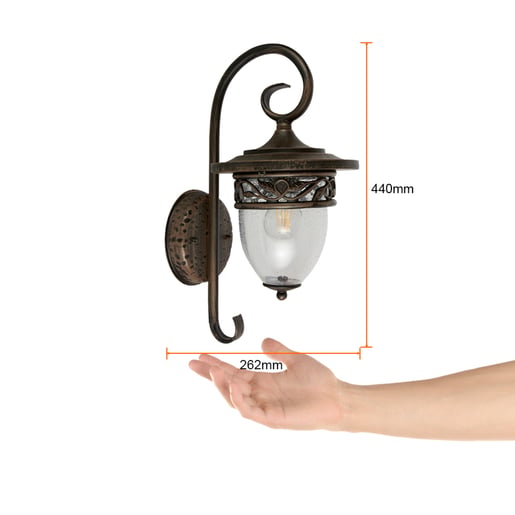 Lámpara Decorativa TECNOLITE REVENNA Bronce Antiguo 20W No incluye foco