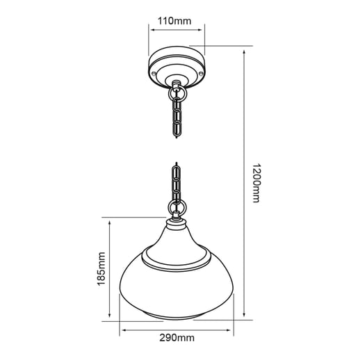 Lámpara Decorativa TECNOLITE GIEDI Bronce Antiguo 20W No incluye foco
