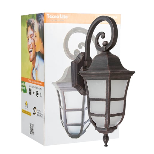 Lámpara Decorativa TECNOLITE RONDA Bronce Antiguo 26W No incluye foco
