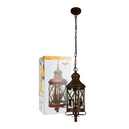 Lámpara Decorativa TECNOLITE ROMA II Bronce Antiguo 52W No incluye foco