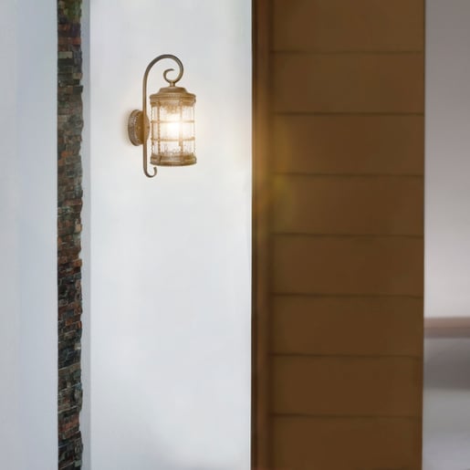 Lámpara de Pared TECNOLITE TERME Bronce Antiguo 26W No incluye foco