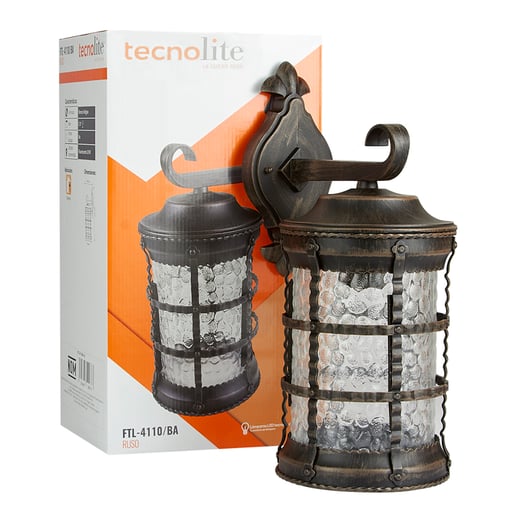 Lámpara Decorativa TECNOLITE RUSO Bronce Antiguo 20W No incluye foco