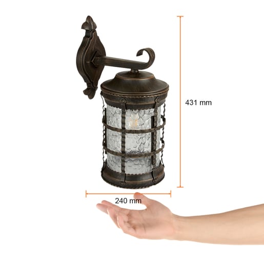 Lámpara Decorativa TECNOLITE RUSO Bronce Antiguo 20W No incluye foco