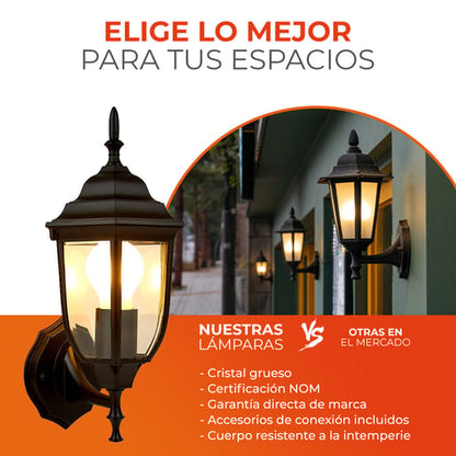 Lámpara de Pared TECNOLITE SALERMO Negro 8.5W No incluye foco