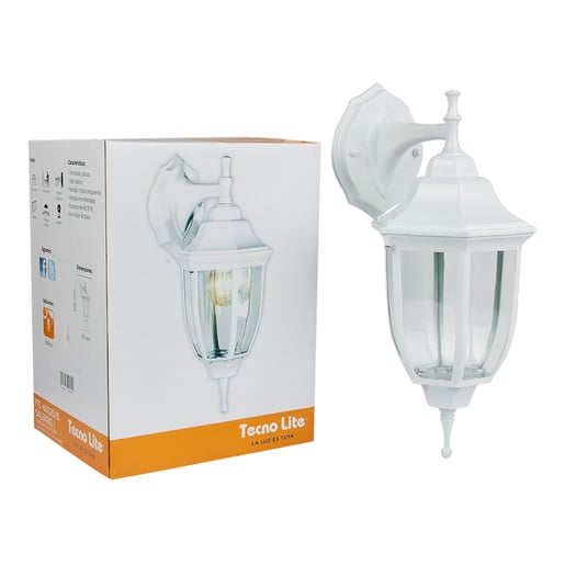 Lámpara de Pared TECNOLITE SALERMO I Blanco 26W No incluye foco