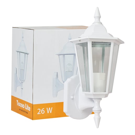 Lámpara de Pared TECNOLITE SAN REMO Blanco 26W No incluye foco