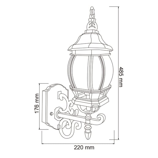 Lámpara de Pared TECNOLITE SIENA Blanco 26W No incluye foco