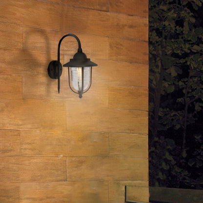 Lámpara de Pared Exterior TECNOLITE BIXA Negro 8.5W No incluye foco