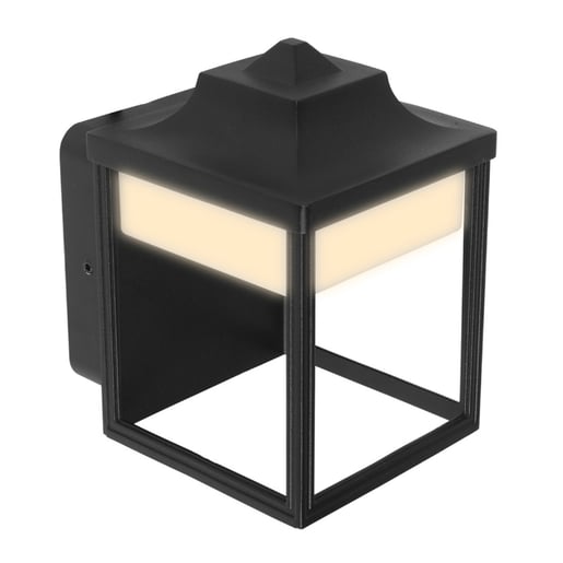 Lámpara de Pared LED TECNOLITE OXALIS Negro 9W Luz cálida