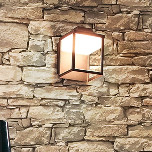 Lámpara de Pared LED TECNOLITE OXALIS Negro 9W Luz cálida