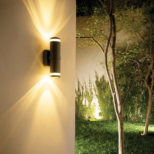 Lámpara de Pared Doble TECNOLITE TOLEDO I Negro 40W No incluye foco