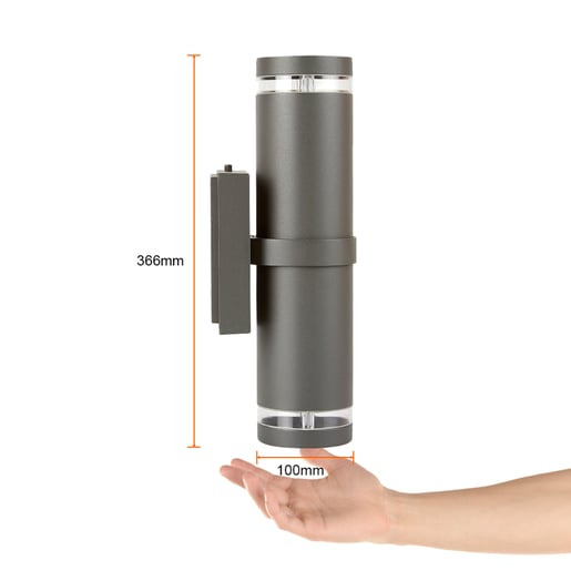 Lámpara de Pared Doble TECNOLITE TOLEDO I Negro 40W No incluye foco