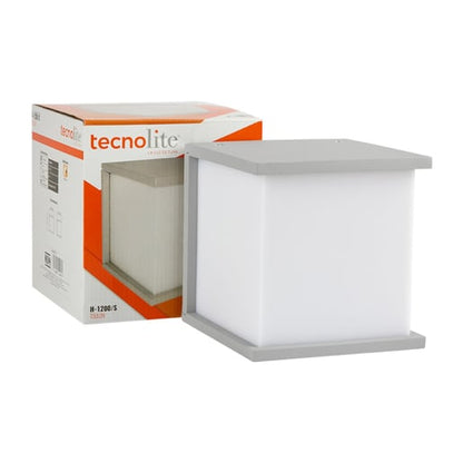 Lámpara de Pared TECNOLITE TOULON Plateado 15W No incluye foco