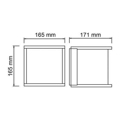 Lámpara de Pared TECNOLITE TOULON Plateado 15W No incluye foco