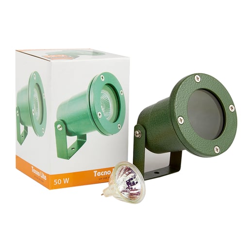 Lámpara Sumergible TECNOLITE DENIA Verde 50W Luz cálida