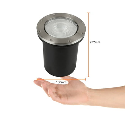 Lámpara Empotrable TECNOLITE CUENCA III Plateado 90W No incluye foco
