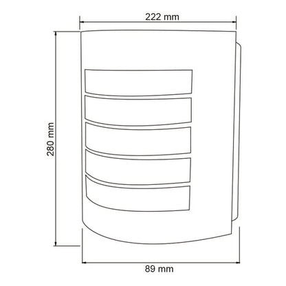 Lámpara Decorativa TECNOLITE TURIN Blanco 8.5W No incluye foco