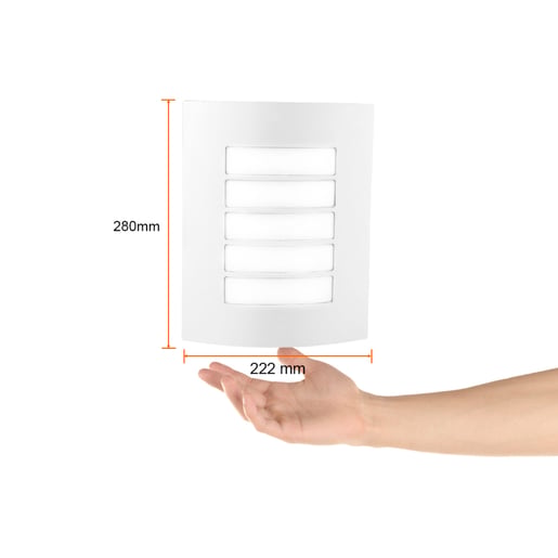 Lámpara Decorativa TECNOLITE TURIN Blanco 8.5W No incluye foco