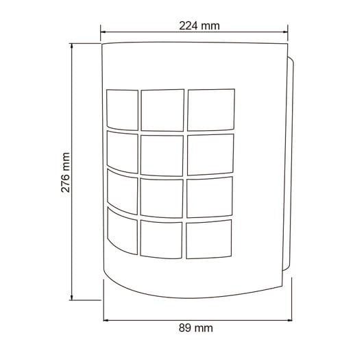 Lámpara Decorativa TECNOLITE TURIN I Blanco 8.5W No incluye foco