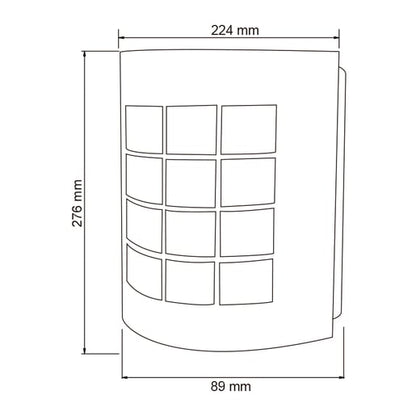 Lámpara Decorativa TECNOLITE TURIN I Blanco 8.5W No incluye foco