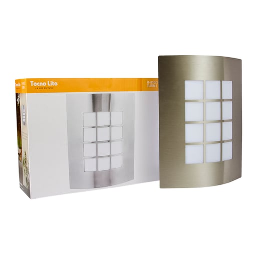 Lámpara de Pared TECNOLITE TURIN I Plateado 8.5W No incluye foco