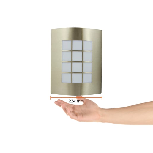 Lámpara de Pared TECNOLITE TURIN I Plateado 8.5W No incluye foco