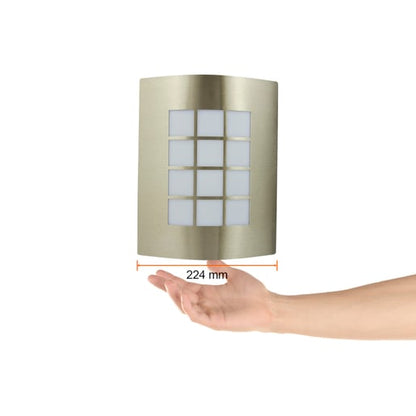 Lámpara de Pared TECNOLITE TURIN I Plateado 8.5W No incluye foco