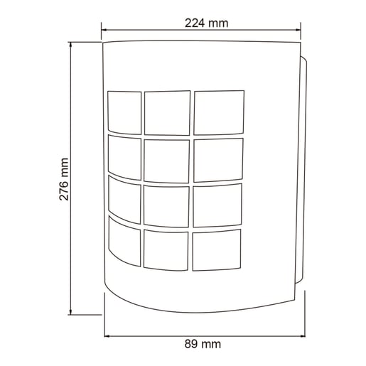 Lámpara de Pared TECNOLITE TURIN I Plateado 8.5W No incluye foco