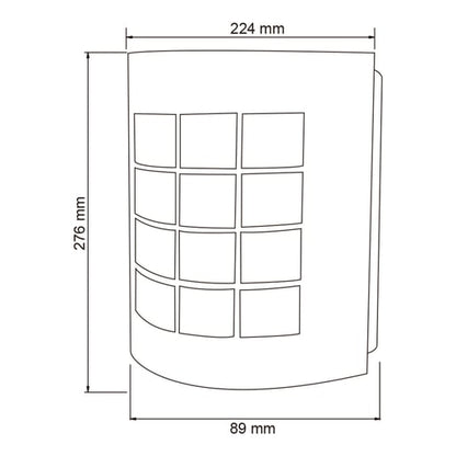 Lámpara de Pared TECNOLITE TURIN I Plateado 8.5W No incluye foco