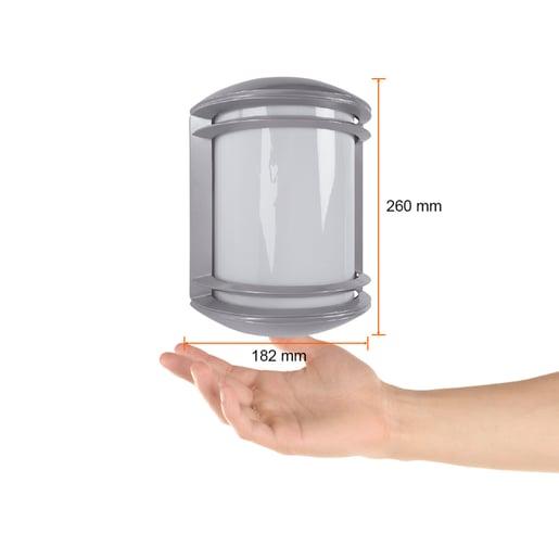 Lámpara de Pared TECNOLITE URBINO Plateado 15W No incluye foco
